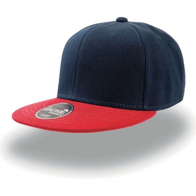 Atlantis Headwear Snap Back 6 panelová COT-33208085899 Navy/červená