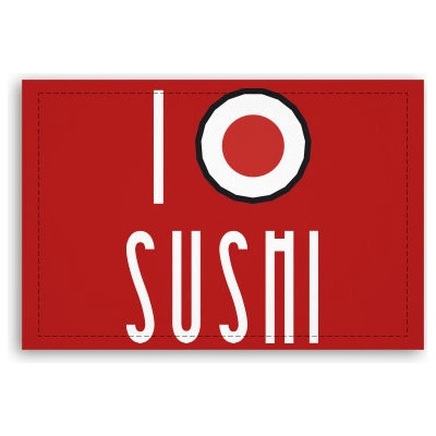 Fotoobraz 90x60 cm střední I love Sushi