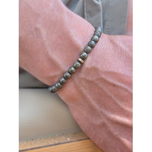 Kathryn' s Bracelets Мъжка гривна " Пирит" - Камък на Богатството (МГП)