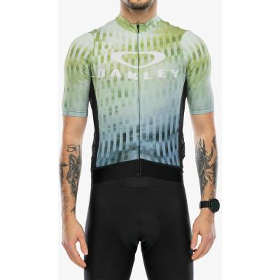 Oakley Icon Training Jersey Green Glitch Print