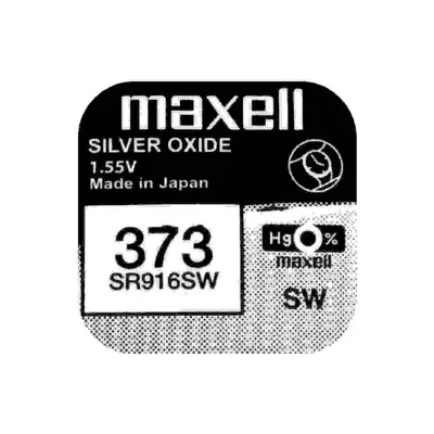 Maxell Бутонна батерия сребърна maxell sr916 sw /373/1.55v (ml-bs-sr916-sw)