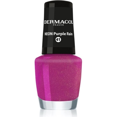 Dermacol Neon neonový lak na nehty 41 Purple Rain 5 ml