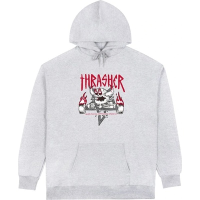Thrasher TOY MACHINEONSTER GRAM HOOD Ash Grey