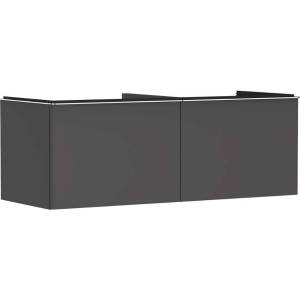 Hansgrohe Xelu Q - Шкафче за умивалник, 50x136x55 см, 2 чекмеджета, матово сиво/хром 54067000 (54067000)