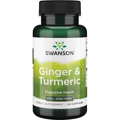 Swanson Ginger&Turmeric 60 kapsúl