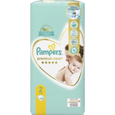 Pampers Premium Care Size 2 еднократни пелени 4-8kg 46 бр