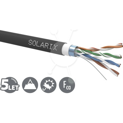 Solarix SXKD-5E-FTP-PVC+PE FTP CAT5e wire PVC+PE double, 305m