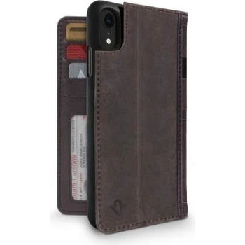 Twelve South BookBook - луксозен кожен калъф (с кейс) тип портфейл за iPhone XR (кафяв)