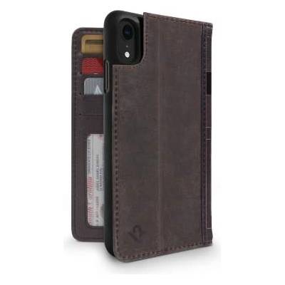 Twelve South BookBook - луксозен кожен калъф (с кейс) тип портфейл за iPhone XR (кафяв)