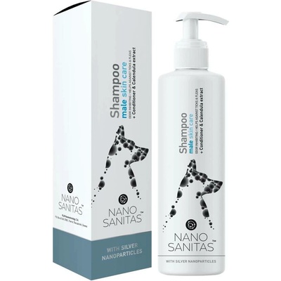 Nanosanitas Nano Šampon pro péči o samčí pokožku male skin care 250 ml
