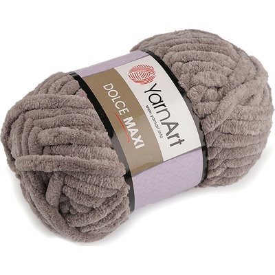 Pletací žinylková příze Dolce Maxi 200 g Varianta: 4 (754) béžová tm., Balení: 1 ks 44261/89690/202432