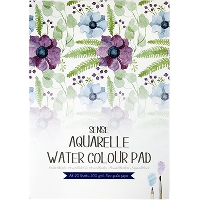 Sense Скицник за акварелни картини, a4, 200 гр, 20 листа (10871)