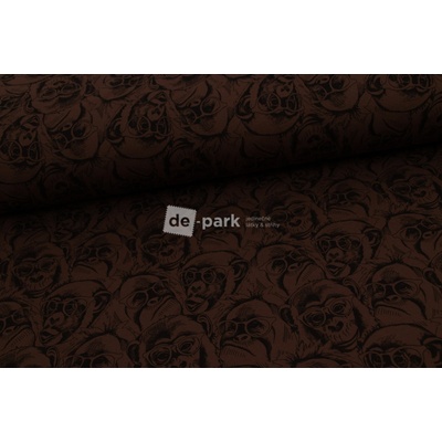 de-park Teplákovina - Opice - čokoládově hnědá - 729