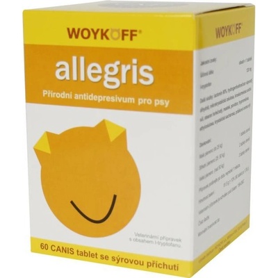 Allergis prírodné antidepresívum pre psy 60 tbl.