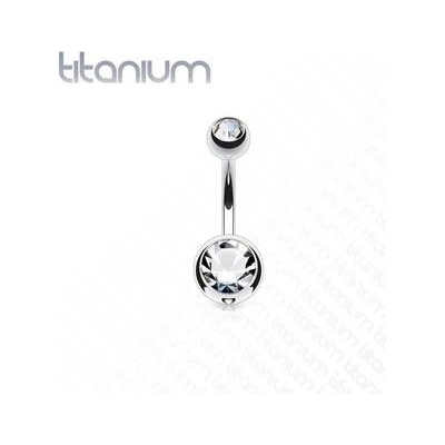 Šperky4U piercing do pupíku banánek titan TIT1001-C