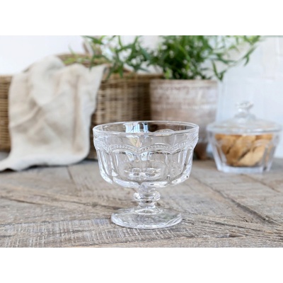 Chic Antique Skleněná miska na noze Antoinette 0,2 l 9,5 x 9 cm