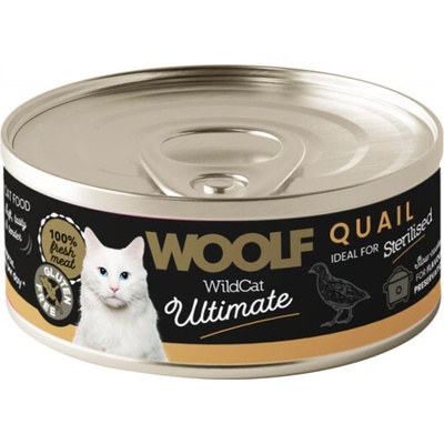 Woolf WildCat Ultimate Sterilized Prepeličia paštéta 85 g
