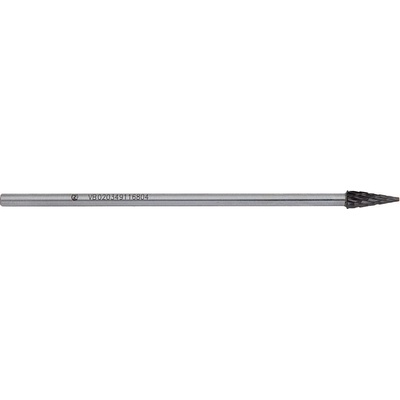 NÁSTROJE CZ fréza technická kužel špice TK M 4*12*90mm, dvojitý sek, VB020349116804