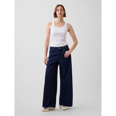 GAP Džíny Mid Rise Baggy UltraSoft Tmavě modrá