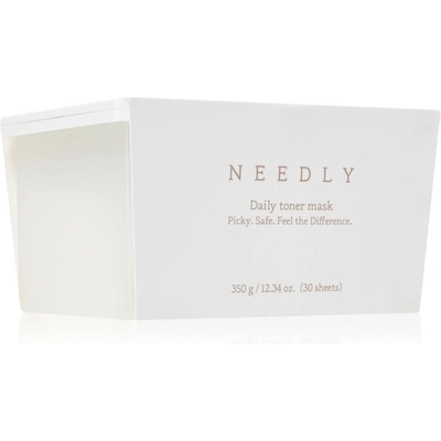 NEEDLY Daily Toner Mask хидратираща платнена маска с успокояващ ефект голяма опаковка 30 бр
