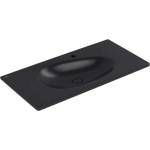 Villeroy & Boch Antao - Мебелна мивка 100x50 см, без преливник, отвор за смесител, CeramicPlus, Pure Black 4A76A2R7 (4A76A2R7)