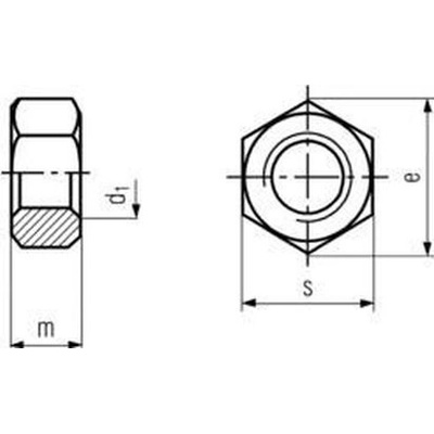 matice M20 ZINEK /6/, znač. /8/ přesná šestihranná DIN 934