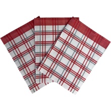 Svitap Tradičné káro 50x70 cm 3 ks červené