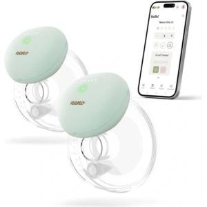 Neno Помпа за кърма Hands-free Ovio Twin двойна, безжична, електронна с приложение (NEN-MAM-LK024)