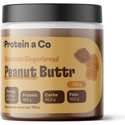 Protein&Co. Arašidový krém s čokoládovým perníčkom 330 g