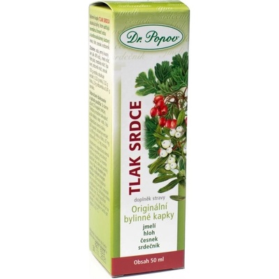 Dr. Popov Originálne bylinné kvapky Tlak 50 ml