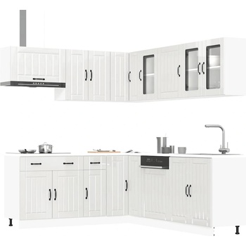 vidaXL Комплект кухненски шкафове от 11 части Lucca, инженерно дърво (3314923)