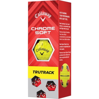 Callaway Chrome Soft 24 TruTrack žlté 3 ks