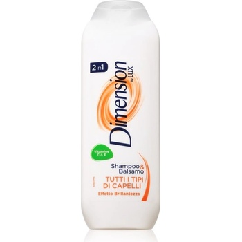 Unilever Dimension by LUX 2v1 šampón a balzám pro všechny typy vlasů 250 ml