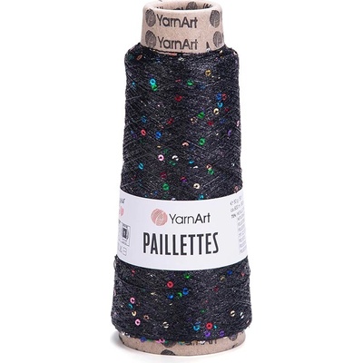 Yarn Art Paillettes 8010 černá