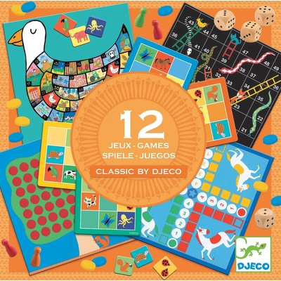 DJECO Комплект класически детски игри Djeco - 12 игри (DJ05218)