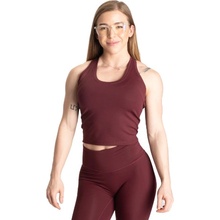 Better Bodies CORE CROP T BACK MAROON – tílko Better Bodies kaštanové