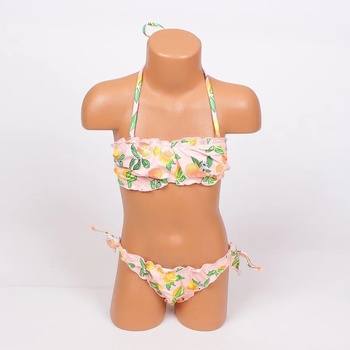 Image 1 of Детски бледорозов бански с портокали