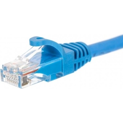 Netrack BZPAT025UB patch RJ45, Cat 5e UTP, 0.25m, modrý
