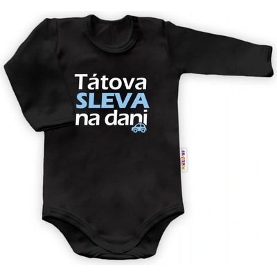 Body dlhý rukáv Dejna Ockova zľava na dani čierne modro biely potisk