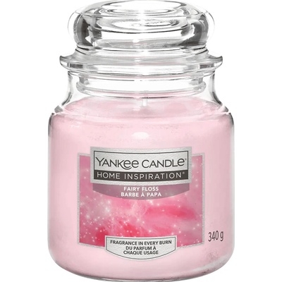 Yankee Candle Vonná sviečka Fairy Floss, maliny, pivonky a sladké pižmo, 340 g, 37652