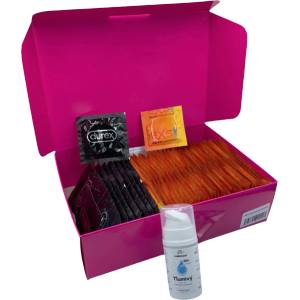 Sexy Elephant® Набор онемевших презервативов - Delay pack (68 ks) + SE обезболяващ гел 15 ml