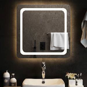 vidaXL LED огледало за баня, 60x60 см (151778)