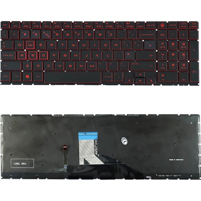 Klávesnice HP Omen 15-DC 15-DH - Červená