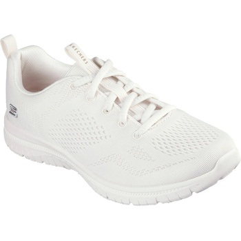Skechers Дамски маратонки Skechers Engineered Mesh Lace-Up W Memory F Slip On Trainers Womens - Off White