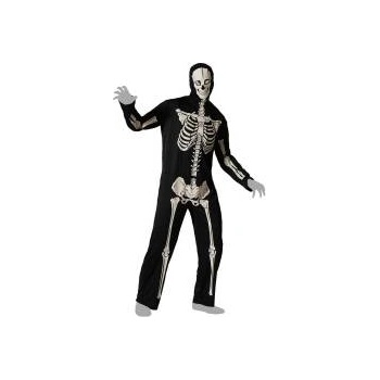 BigBuy Carnival Маскировъчен костюм за възрастни Скелет Размер xs/s