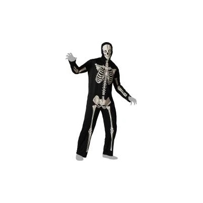 BigBuy Carnival Маскировъчен костюм за възрастни Скелет Размер xs/s