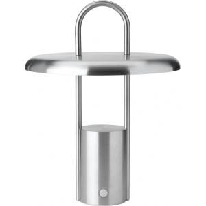 Stelton LED затъмняваща се настолна лампа от неръждаема стомана в сребрист цвят (височина 25 cm) Pier - Stelton (614-3)