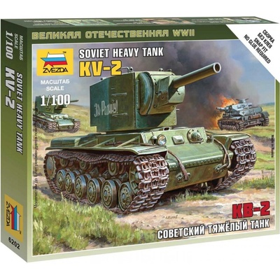 Zvezda KV 2 Soviet Heavy Tank 1:100