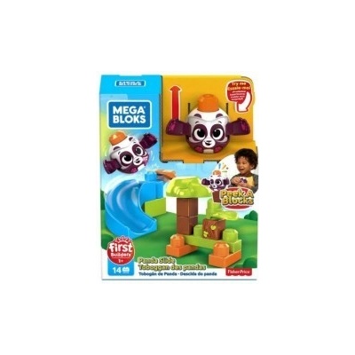 Mega Bloks Peek a Blocks velká skluzavka - lesní panda