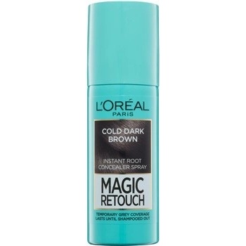 L'Oréal Magic Retouch sprej pro okamžité zakrytí odrostů černohnědá 75 ml